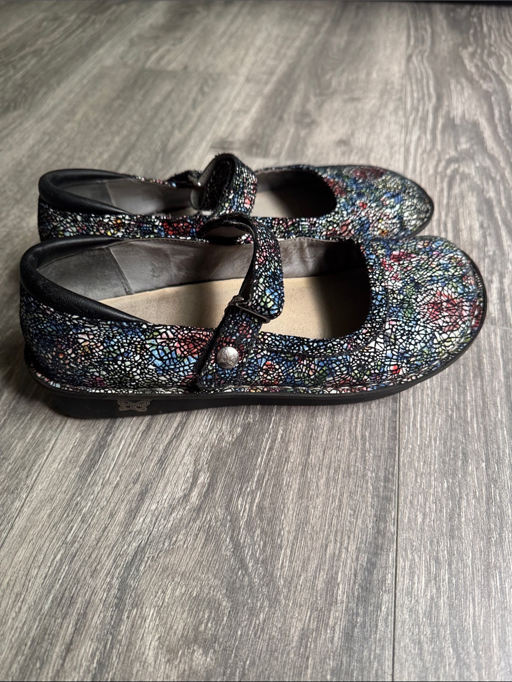 Alegria Shoes sandals size 9- 39 Black Multicolor